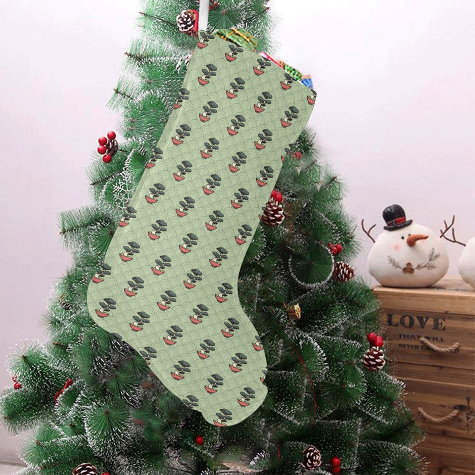 Bonsai Japanes Pattern Christmas Stocking