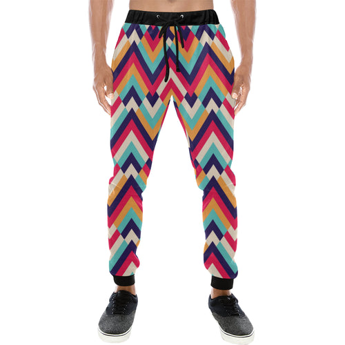 Zigzag Chevron Pattern Background Unisex Casual Sweatpants