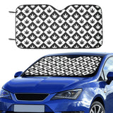 Canabis Marijuana Weed Pattern Print Design 05 Car Sun Shade