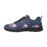 Unicorn Head Pattern Men's Sneakers Black