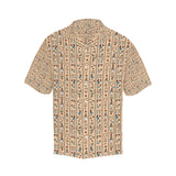 Egypt Hieroglyphics Pattern Print Design 03 Men's All Over Print Hawaiian Shirt (Model T58)
