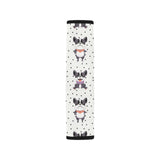 Cute Boston Terrier Pokka Dot Pattern Car Seat Belt Cover