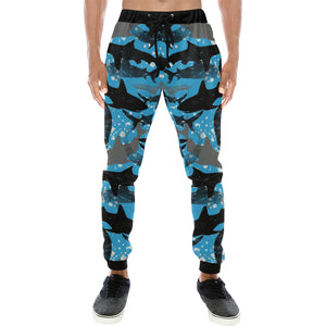 Shark Pattern Background Unisex Casual Sweatpants