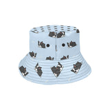 Sleep Boston Terrier Bone Pattern Unisex Bucket Hat
