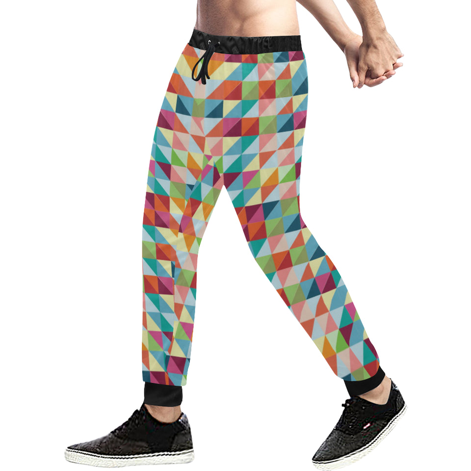 Rainbow Geometric Pattern Unisex Casual Sweatpants