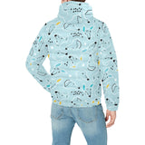 Greyhound Pattern Print Design 03 Men's Padded Hooded Jacket(ModelH42)