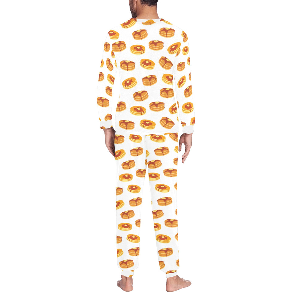 Pancake Pattern Print Design 04 Men's All Over Print Pajama