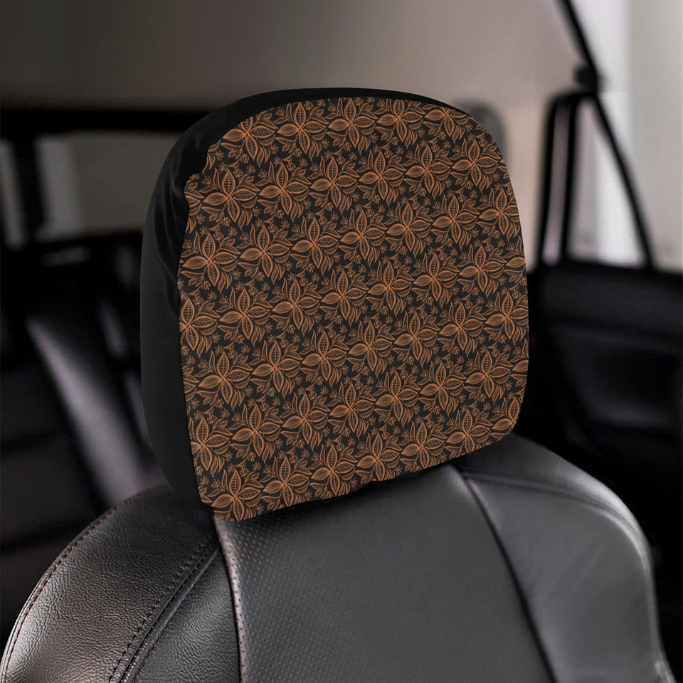 Cocoa Pattern Car Headrest Cover