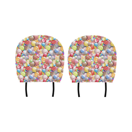 Candy Lollipop Pattern Car Headrest Cover