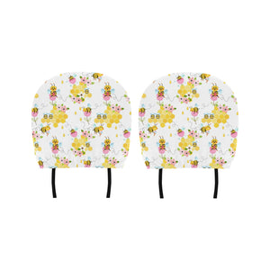 Cute Bee Pattern Car Headrest Cover