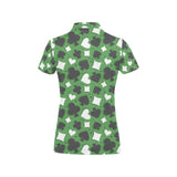 Casino Cards Suits Pattern Print Design 02 Women's All Over Print Polo Shirt