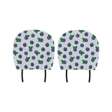 Blueberry Pokka Dot Pattern Car Headrest Cover