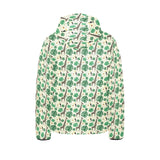 Giraffe Pattern Print Design 02 Kids' Boys' Girls' Padded Hooded Jacket