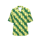 Tennis Pattern Print Design 04 Women's All Over Print Hawaiian Shirt