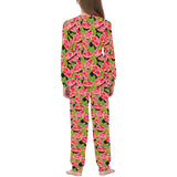 Grapefruit Leaves Pattern Kids' Boys' Girls' All Over Print Pajama Set