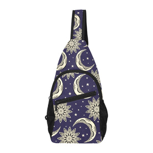 Moon Tribal Pattern All Over Print Chest Bag