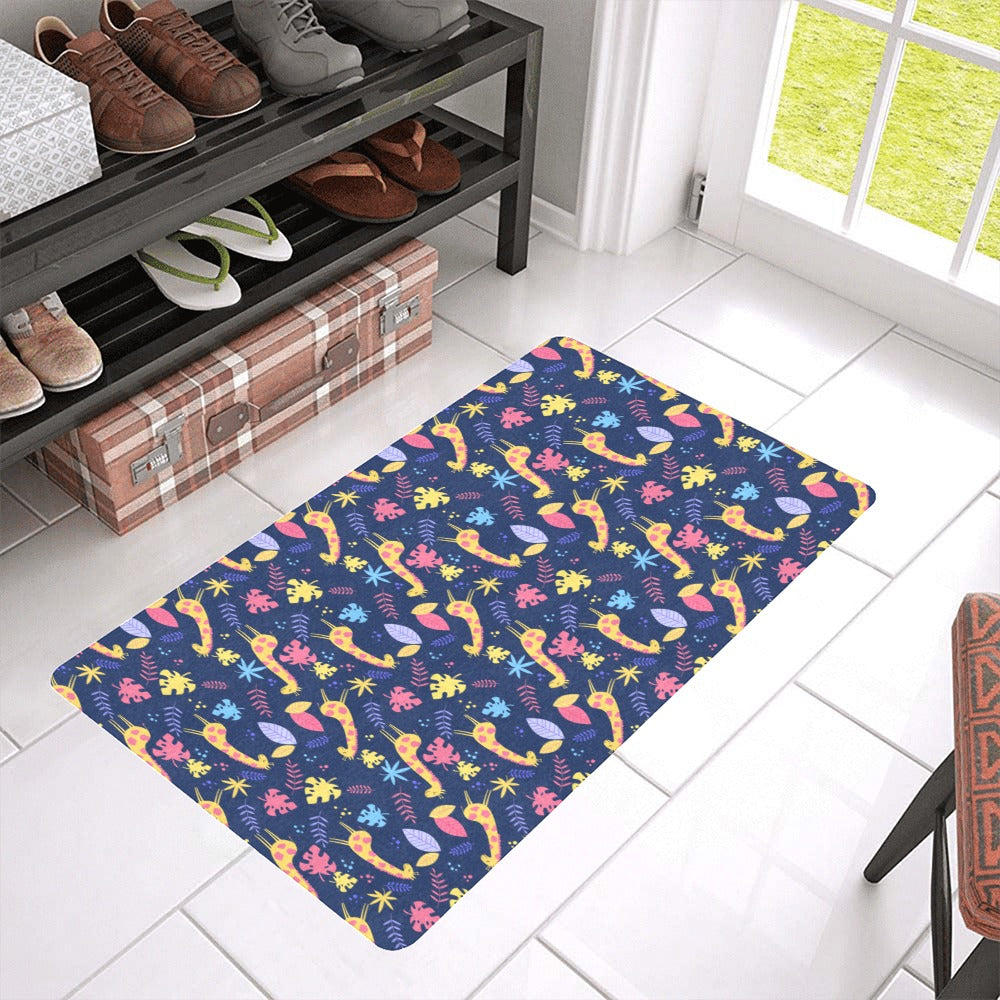 Giraffe Pattern Print Design 04 Doormat