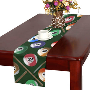 Billiard Ball Pattern Print Design 03 Table Runner