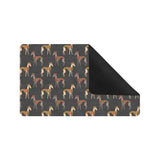 Greyhound Pattern Print Design 01 Doormat