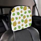 Durian Background Pattern Car Headrest Cover