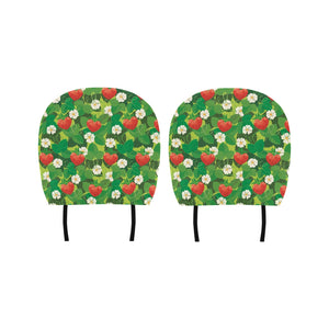 Strawberry Leaves Pattern Car Headrest Cover