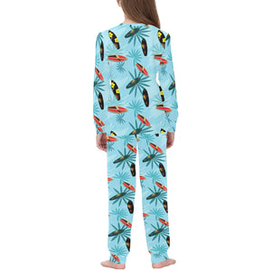 Surfboard Pattern Print Design 03 Kids' Boys' Girls' All Over Print Pajama Set