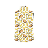 Potato Chips Pattern Print Design 01 Women's Padded Vest