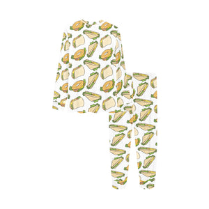 Sandwich Pattern Print Design 05 Kids' Boys' Girls' All Over Print Pajama Set