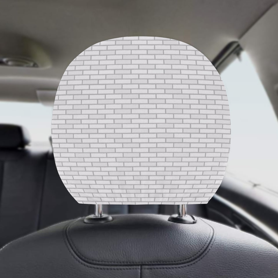 Brick Printed Pattern Print Design 03 Car Headrest Cover