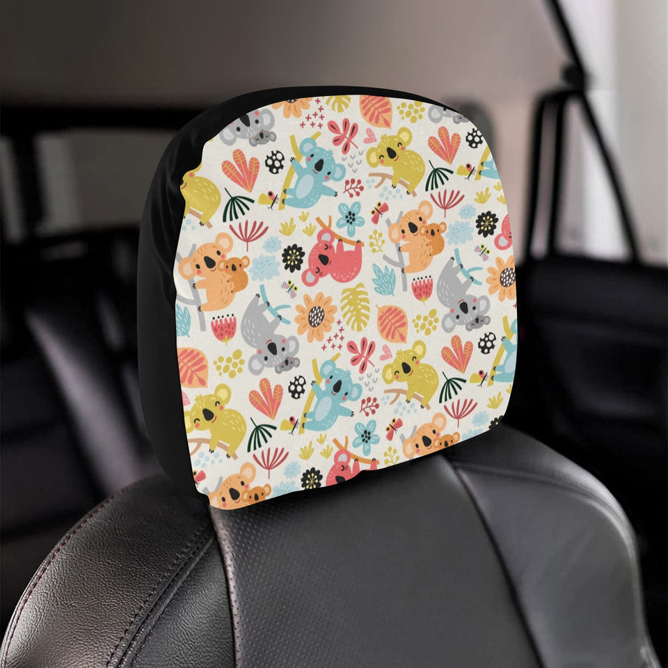 Cute Koala Pattern Car Headrest Cover