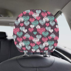 Decorative Heart Pattern Car Headrest Cover