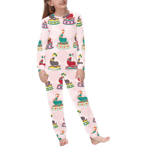 Colorful Sea Lion Pattern Kids' Boys' Girls' All Over Print Pajama Set