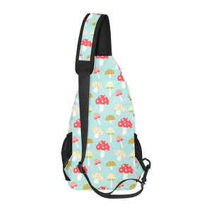 Mushroom Pattern Background All Over Print Chest Bag