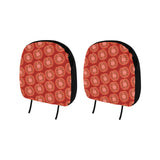 Sliced Tomato Pattern Car Headrest Cover