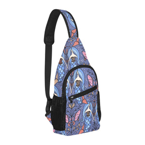 Mermaid Pattern All Over Print Chest Bag