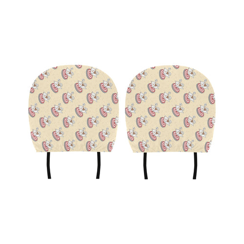 Darts Pattern Print Design 05 Car Headrest Cover