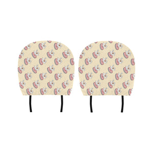 Darts Pattern Print Design 05 Car Headrest Cover