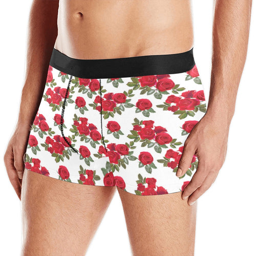 Rose Pattern Print Design 05 Men's All Over Print Boxer Briefs Men's Underwear