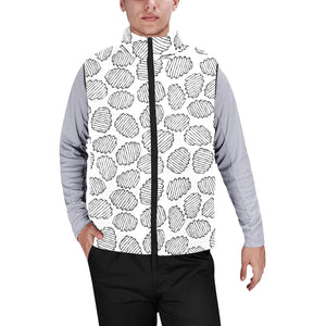 Potato Chips Pattern Print Design 03 Men's Padded Vest