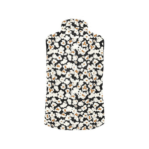 Popcorn Pattern Print Design 02 Women's Padded Vest