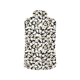 Popcorn Pattern Print Design 02 Women's Padded Vest