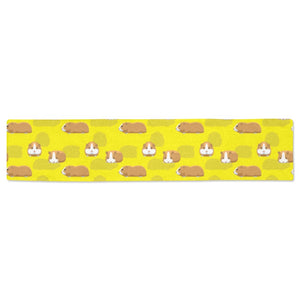 Guinea Pig Pattern Print Design 04 Table Runner