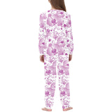 Orchid Pattern Kids' Boys' Girls' All Over Print Pajama Set