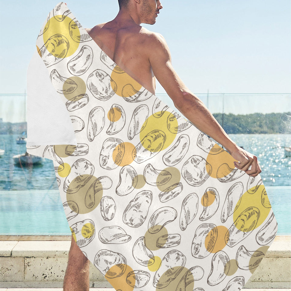 Potato Chips Pattern Print Design 02 Beach Towel