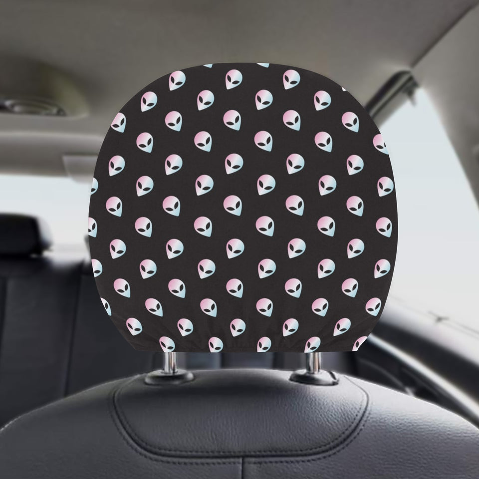 Alien Pattern Print Design 04 Car Headrest Cover