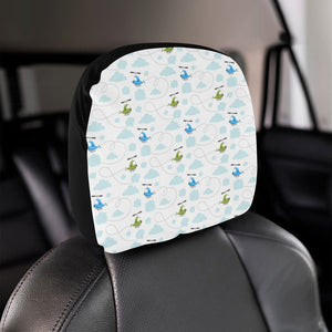 Helicopter Pattern Car Headrest Cover