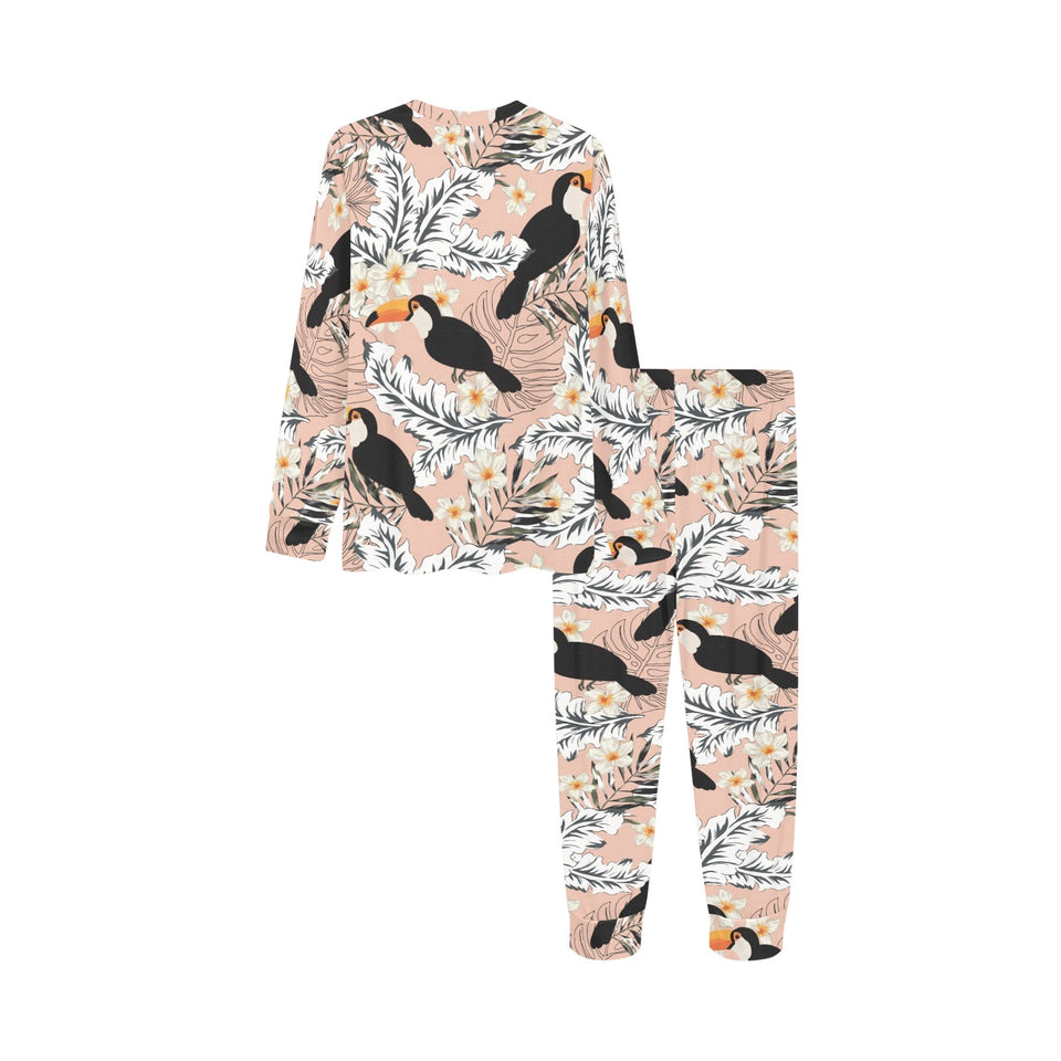 Toucan Theme Pattern Kids' Boys' Girls' All Over Print Pajama Set