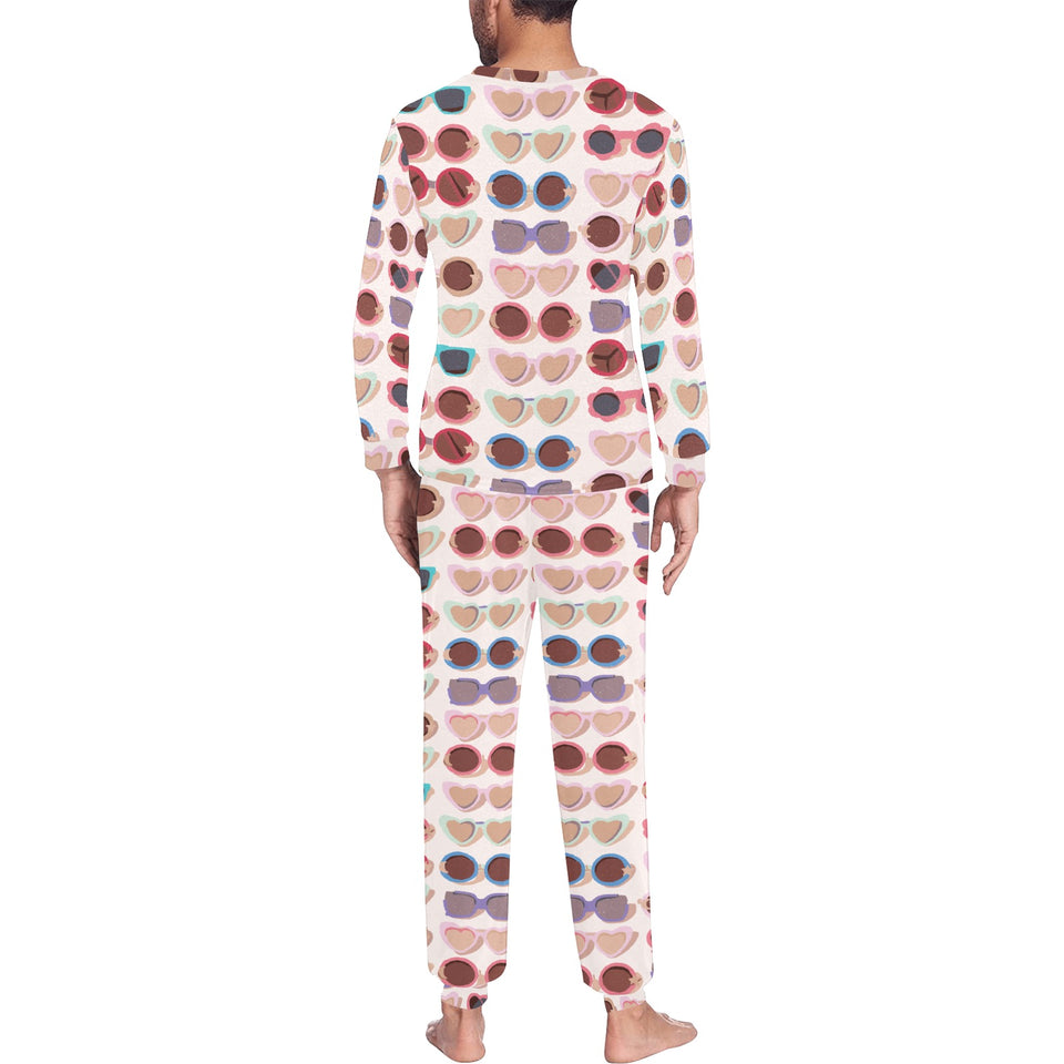 Sun Glasses Pattern Print Design 04 Men's All Over Print Pajama