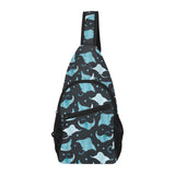 Stingray Pattern Print Design 04 All Over Print Chest Bag