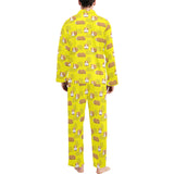 Guinea Pig Pattern Print Design 04 Men's Long Pajama Set